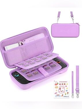 Portable Purple Carrying Case for Nintendo Switch 2 and Accessories NEW NWT